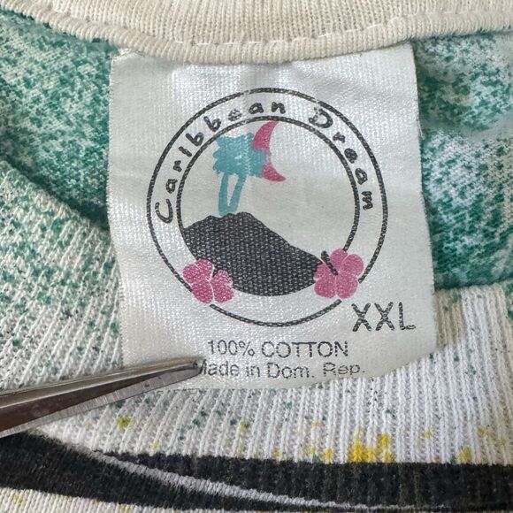 Vintage Wolf Shirt Mens XXL All Over Print AOP Single Stitch 90s tribal Aztec - Picture 3 of 11